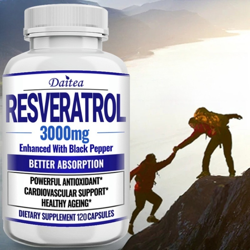 Resveratrol Capsule Anti Aging - Capsule di Resveratrolo - Integratore Anti-Invecchiamento,