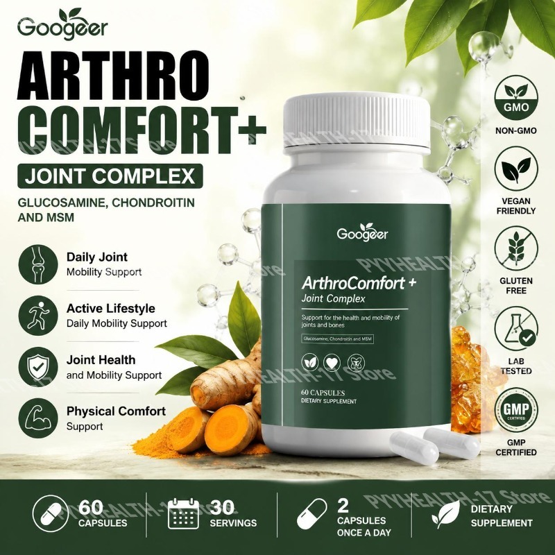 Glucosamine Chondroitin Joint - Googeer ArthroComfort+ Capsule per il Supporto