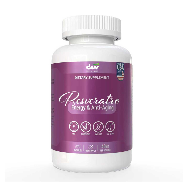 Resveratrol Capsule Anti Aging - Integratore Resveratrol - supporta energia e