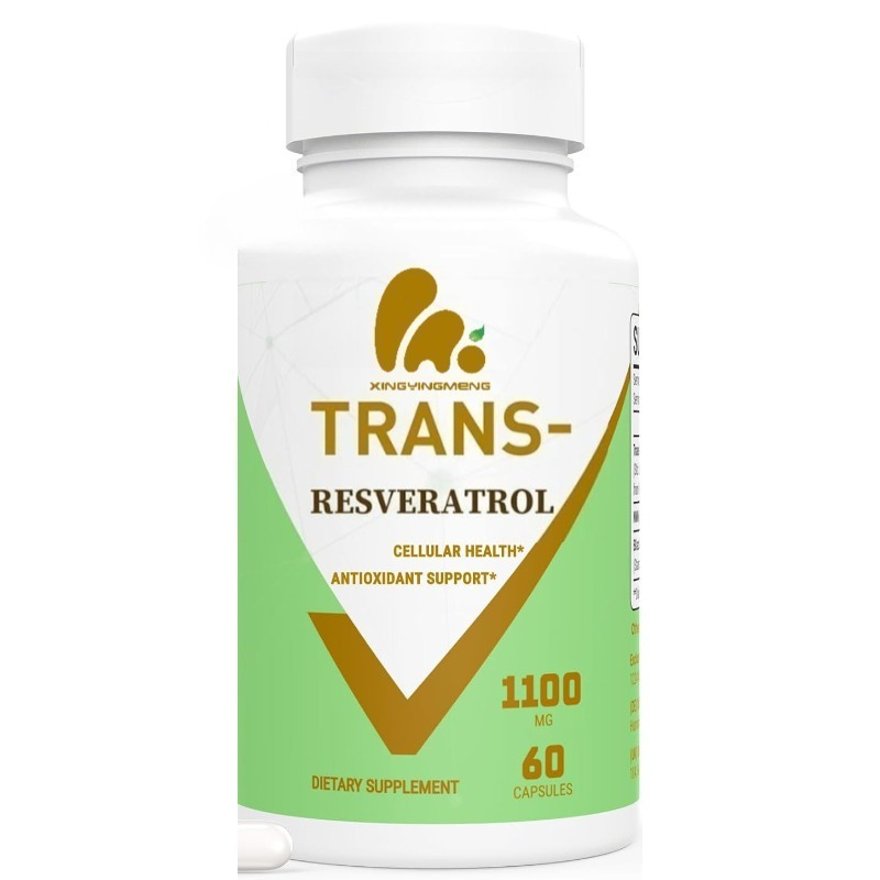 Resveratrol Capsule Anti Aging - Resveratrolo al 99% 1100 mg Antiossidante,
