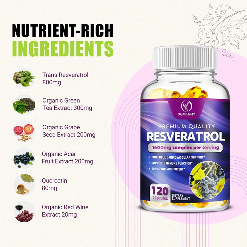Capsule di resveratrolo: suppo - Resveratrol Capsule Anti Aging recensione e prezzo