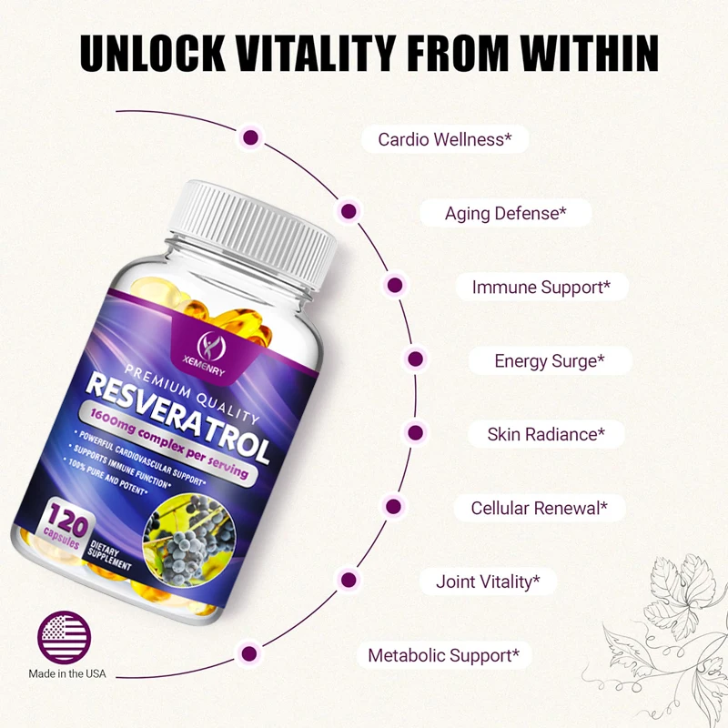 Capsule di resveratrolo: suppo - Resveratrol Capsule Anti Aging recensione e prezzo