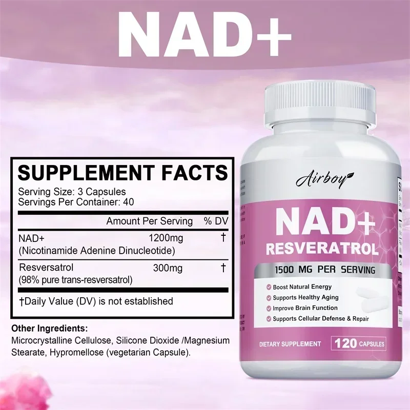 NAD + Resveratrolo - Supporta  - Resveratrol Capsule Anti Aging recensione e prezzo