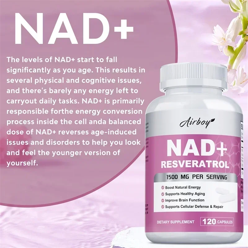 NAD + Resveratrolo - Supporta  - Resveratrol Capsule Anti Aging recensione e prezzo