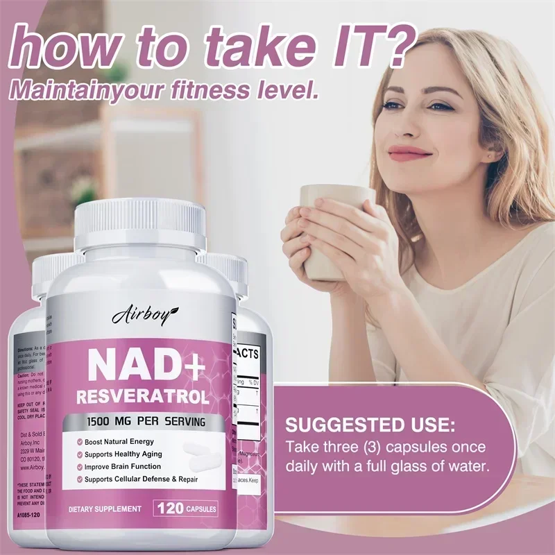 NAD + Resveratrolo - Supporta  - Resveratrol Capsule Anti Aging recensione e prezzo