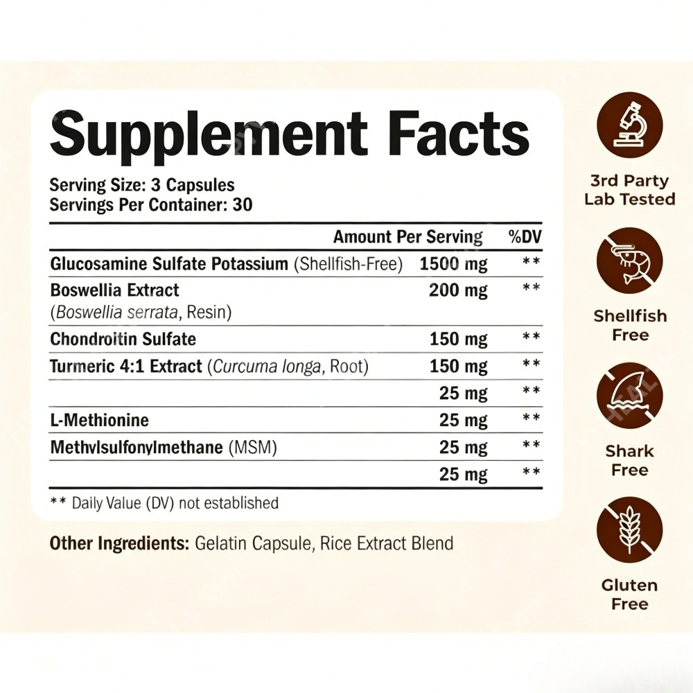 Capsule di Glucosamina, Condro - Glucosamine Chondroitin Joint recensione e prezzo
