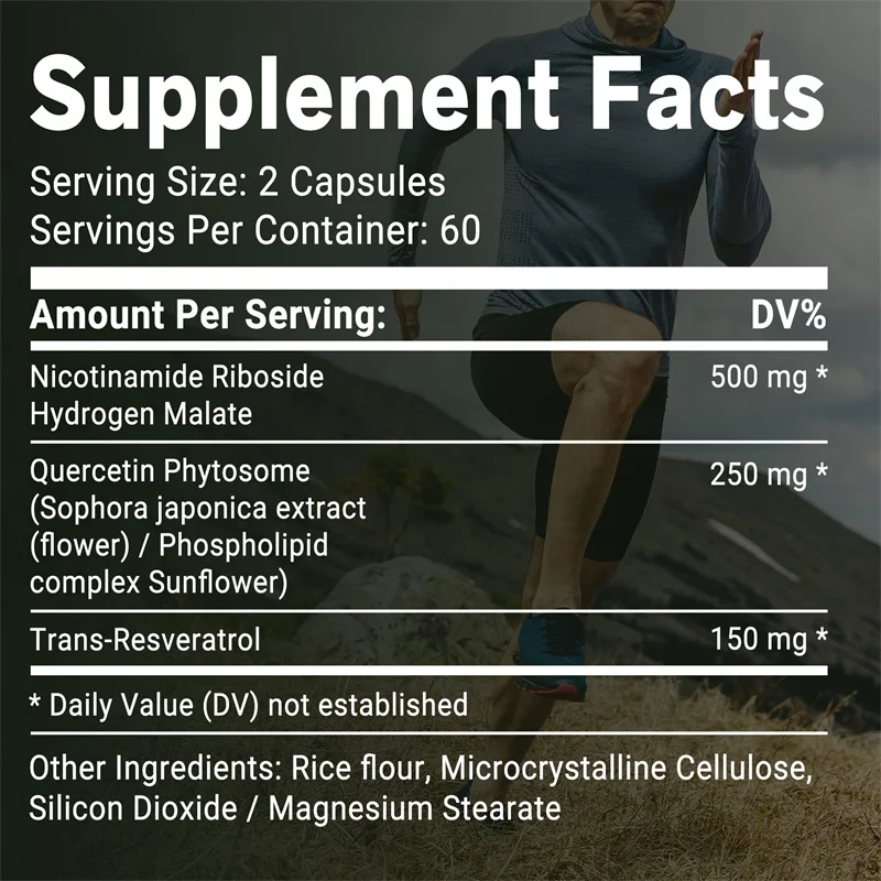 NAD+ Nicotinamide Riboside - A - Resveratrol Capsule Anti Aging recensione e prezzo