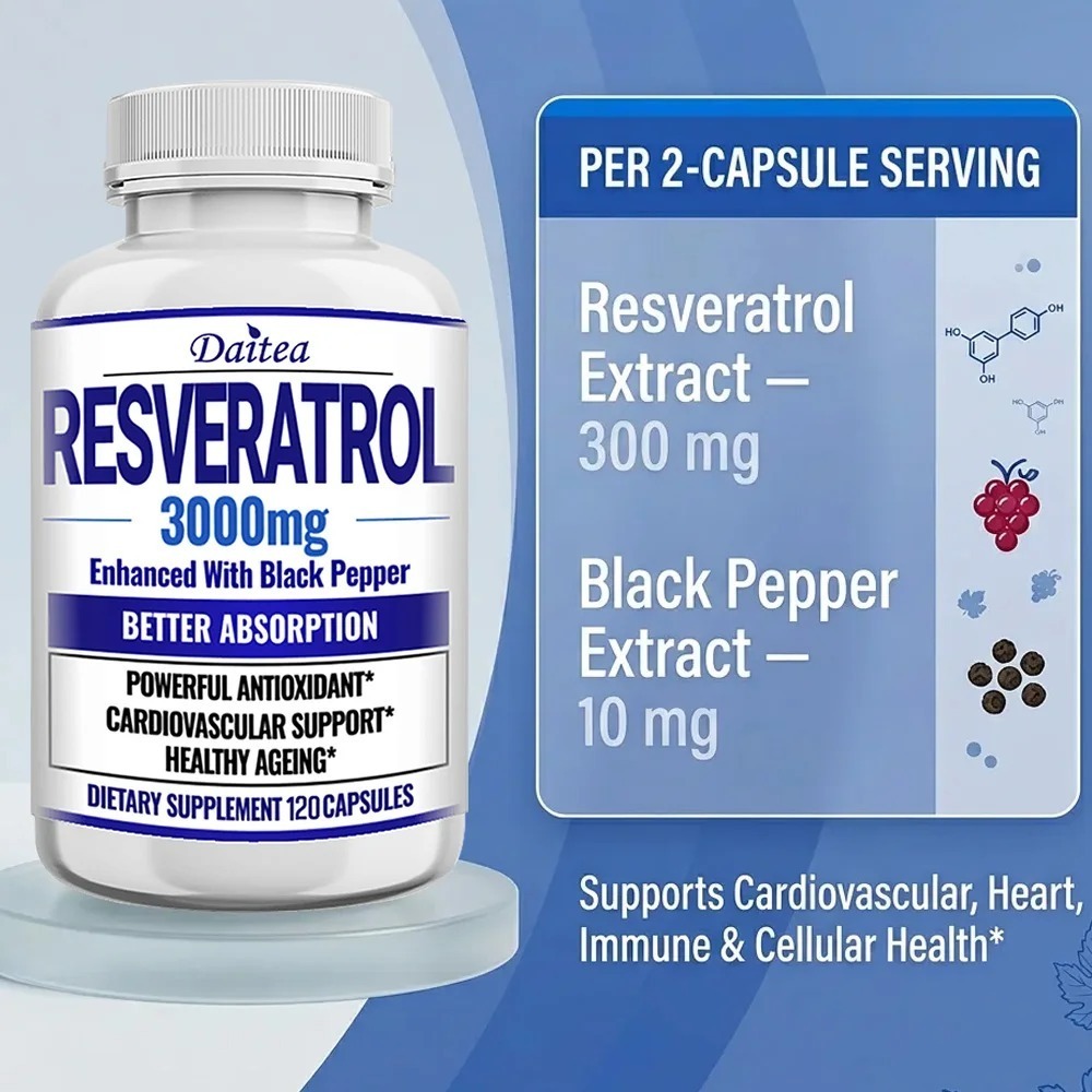 Capsule di Resveratrolo - Inte - Resveratrol Capsule Anti Aging recensione e prezzo
