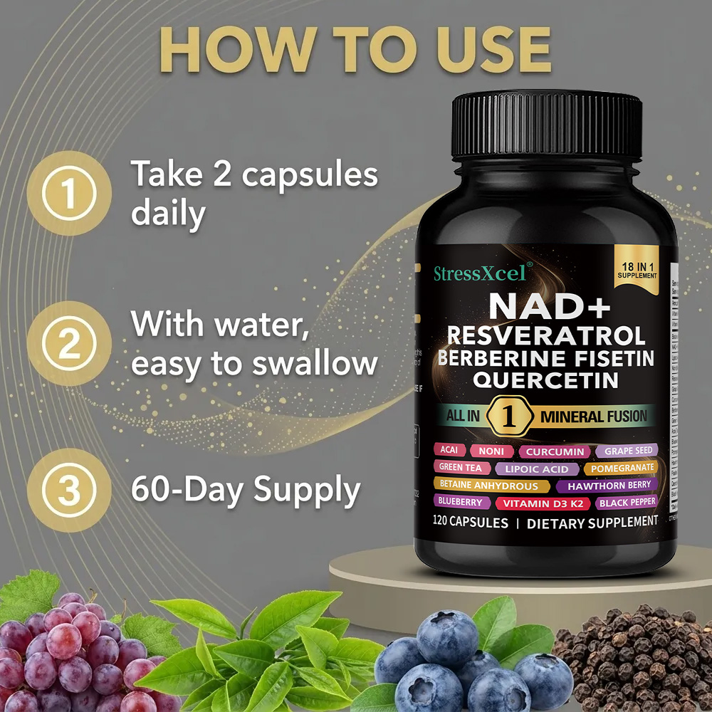 Integratore NAD+ con Resveratr - Resveratrol Capsule Anti Aging recensione e prezzo