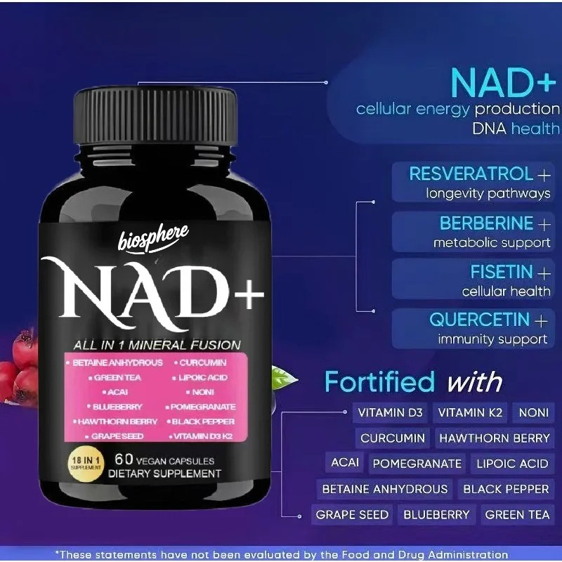 Integratore NAD con nicotinami - Resveratrol Capsule Anti Aging recensione e prezzo