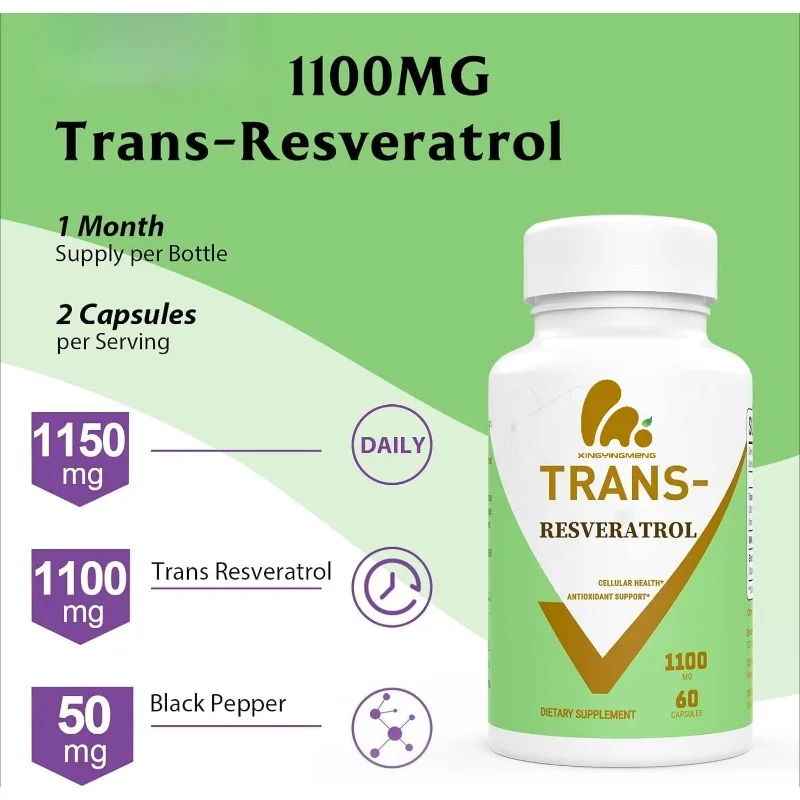 Resveratrolo al 99% 1100 mg An - Resveratrol Capsule Anti Aging recensione e prezzo