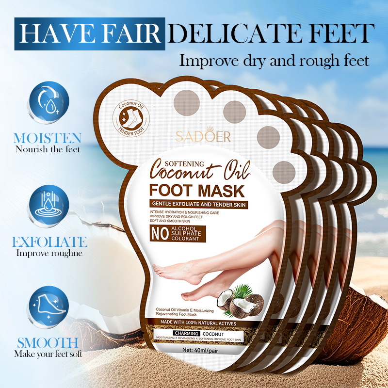 SADOER Maschera per i piedi al - Mct Oil Coconut recensione e prezzo