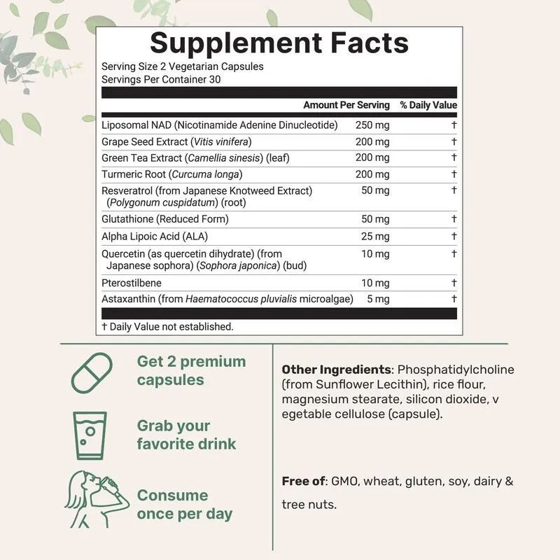 Supplemento NAD extra resisten - Resveratrol Capsule Anti Aging recensione e prezzo