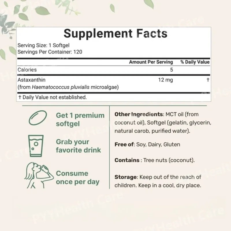 Capsule di Astaxantina 12mg co - Mct Oil Coconut recensione e prezzo